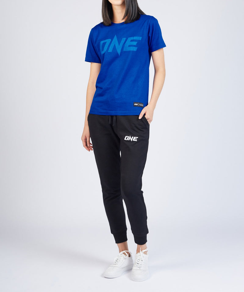 ONE Blue Monotone Logo Tee